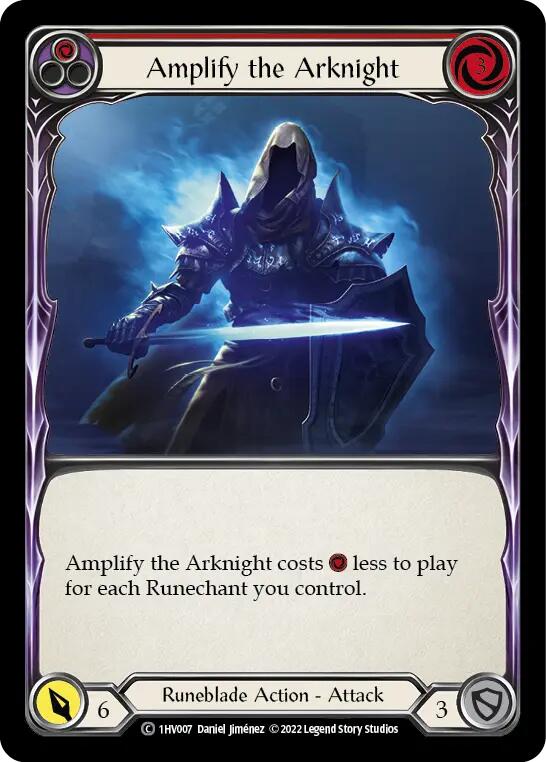 Amplify the Arknight (Red) [1HV007] (Historic Pack 1 Blitz Deck Viserai) | I Want That Stuff Brandon