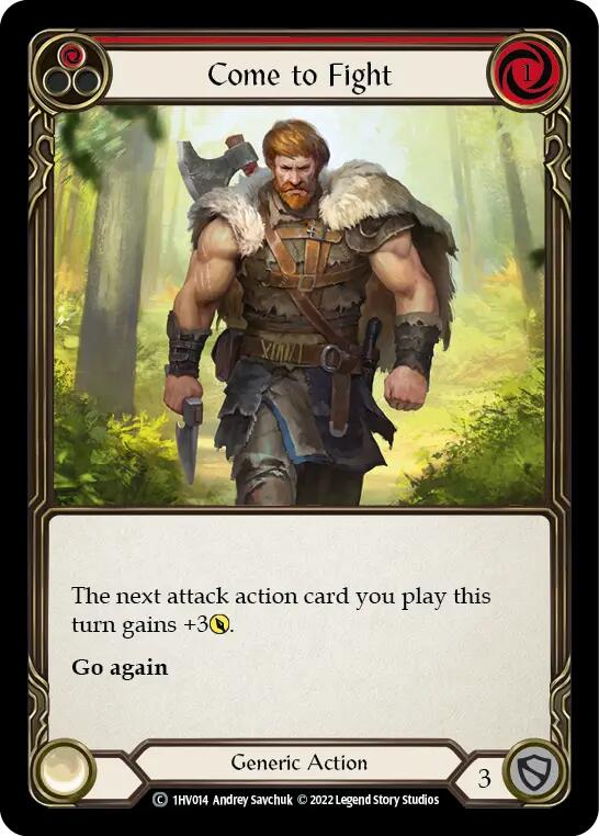 Come to Fight (Red) [1HV014] (Historic Pack 1 Blitz Deck Viserai) | I Want That Stuff Brandon