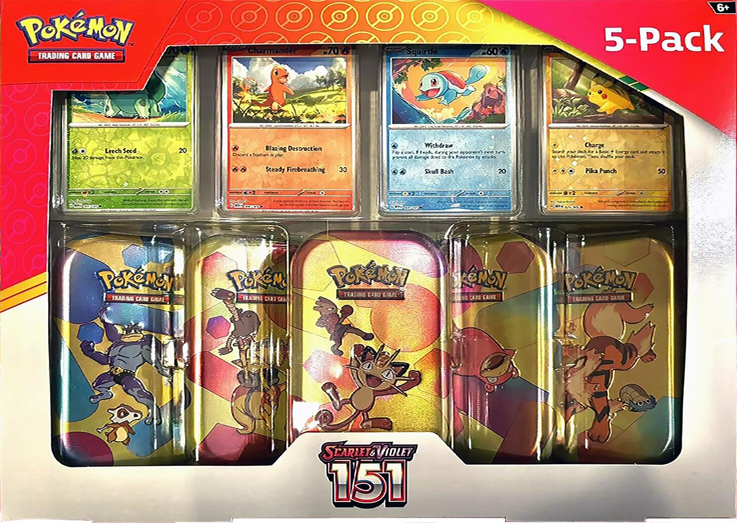 Scarlet & Violet: Base Set - Mini Tins 5-pack (Meowth) | I Want That Stuff Brandon