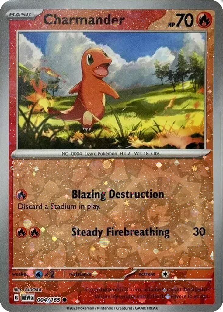 Charmander (004/165) (Cosmos Holo) (Costco Exclusive) [Miscellaneous Cards] | I Want That Stuff Brandon