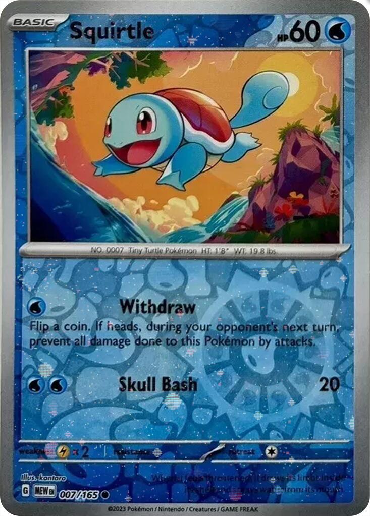 Squirtle (007/165) (Cosmos Holo) (Costco Exclusive) [Scarlet & Violet 151] | I Want That Stuff Brandon