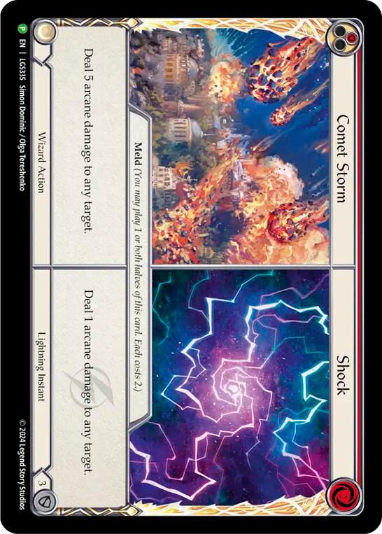 Comet Storm // Shock [LGS335] (Promo)  Cold Foil | I Want That Stuff Brandon