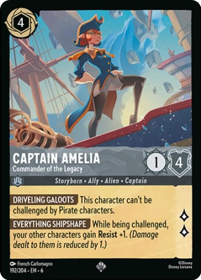 Captain Amelia - Commander of the Legacy (192/204) [Azurite Sea] | I Want That Stuff Brandon