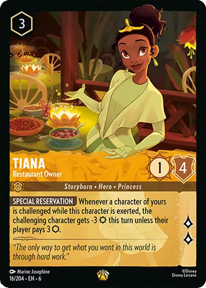 Tiana - Restaurant Owner (16/204) [Azurite Sea] | I Want That Stuff Brandon