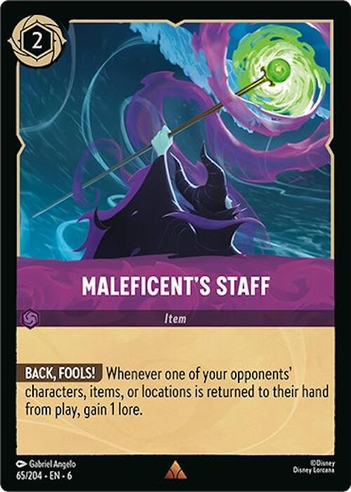 Maleficent's Staff (65/204) [Azurite Sea] | I Want That Stuff Brandon