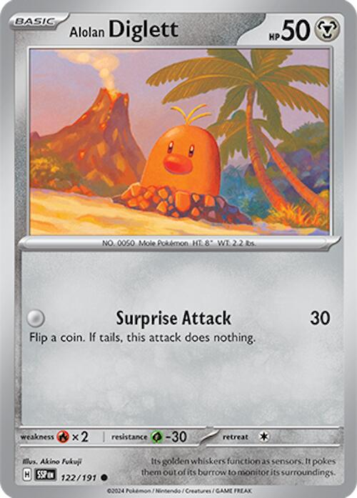 Alolan Diglett (122/191) [Scarlet & Violet: Surging Sparks] | I Want That Stuff Brandon