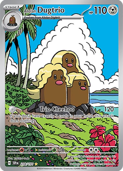 Alolan Dugtrio (208/191) [Scarlet & Violet: Surging Sparks] | I Want That Stuff Brandon