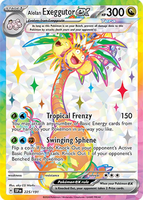 Alolan Exeggutor ex (225/191) [Scarlet & Violet: Surging Sparks] | I Want That Stuff Brandon