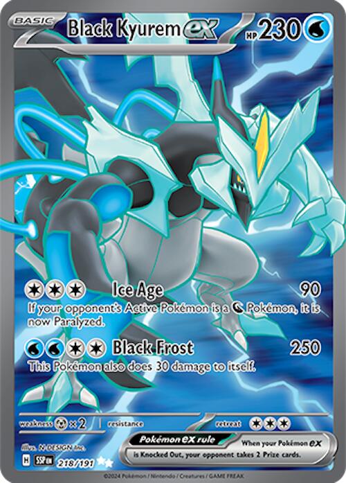 Black Kyurem ex (218/191) [Scarlet & Violet: Surging Sparks] | I Want That Stuff Brandon