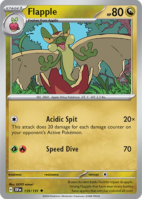 Flapple (139/191) [Scarlet & Violet: Surging Sparks] | I Want That Stuff Brandon