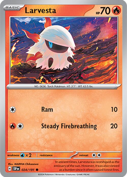 Larvesta (024/191) [Scarlet & Violet: Surging Sparks] | I Want That Stuff Brandon