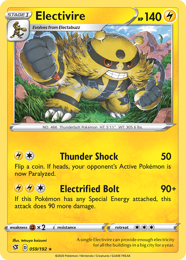 Electivire (059/192) [Sword & Shield: Rebel Clash] | I Want That Stuff Brandon