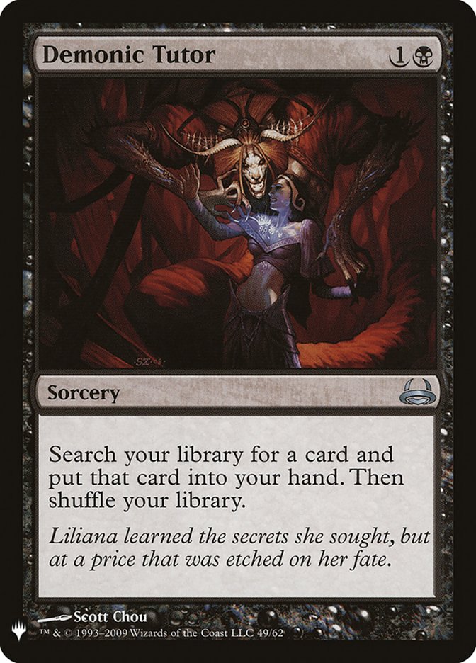Demonic Tutor [Mystery Booster] | I Want That Stuff Brandon