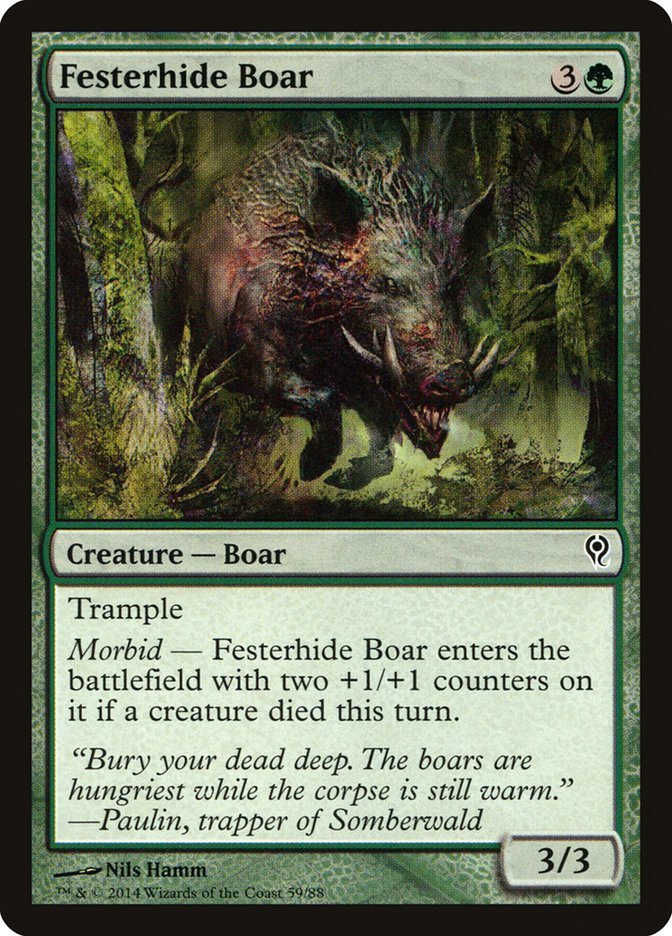 Festerhide Boar [Duel Decks: Jace vs. Vraska] | I Want That Stuff Brandon