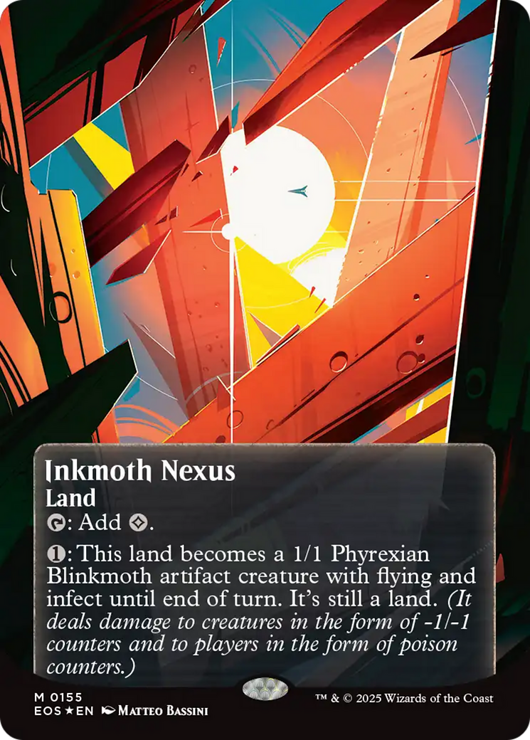Inkmoth Nexus (0155) (Borderless) (Galaxy Foil) [Edge of Eternities: Stellar Sights] | I Want That Stuff Brandon