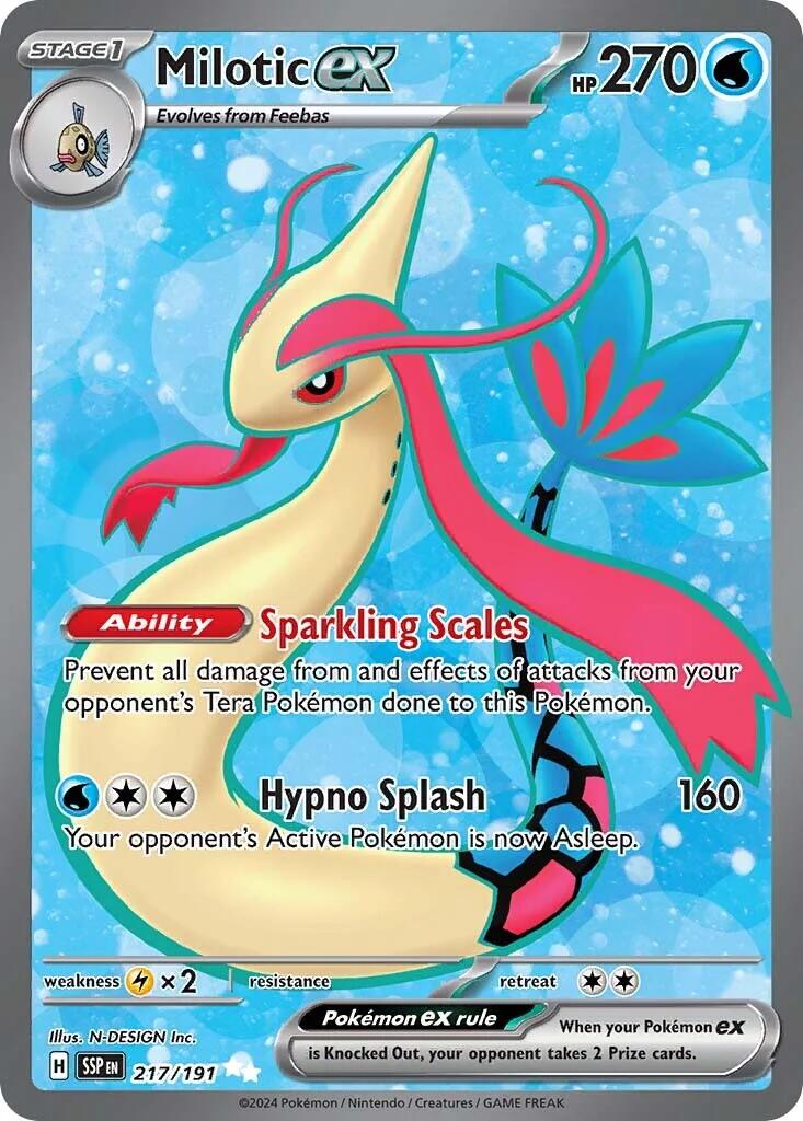 Milotic ex (217/191) [Scarlet & Violet: Surging Sparks] | I Want That Stuff Brandon