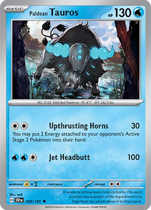 Paldean Tauros (039/191) [Scarlet & Violet: Surging Sparks] | I Want That Stuff Brandon