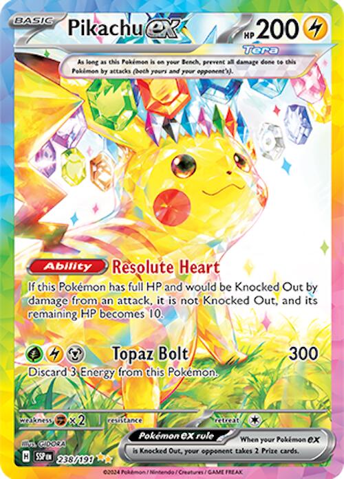 Pikachu ex (238/191) [Scarlet & Violet: Surging Sparks] | I Want That Stuff Brandon