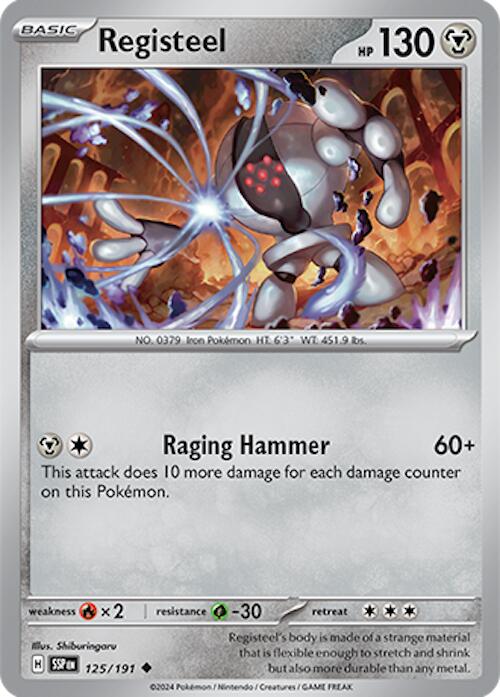 Registeel (125/191) [Scarlet & Violet: Surging Sparks] | I Want That Stuff Brandon