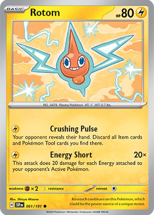 Rotom (061/191) [Scarlet & Violet: Surging Sparks] | I Want That Stuff Brandon