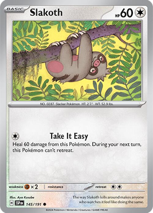 Slakoth (145/191) [Scarlet & Violet: Surging Sparks] | I Want That Stuff Brandon