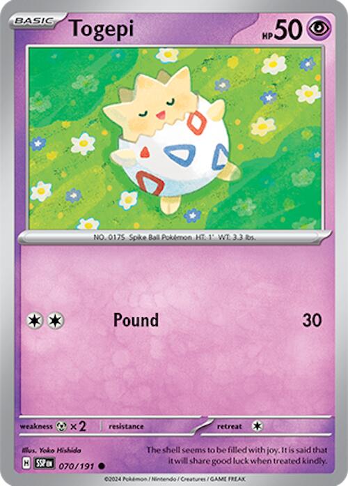 Togepi (070/191) [Scarlet & Violet: Surging Sparks] | I Want That Stuff Brandon