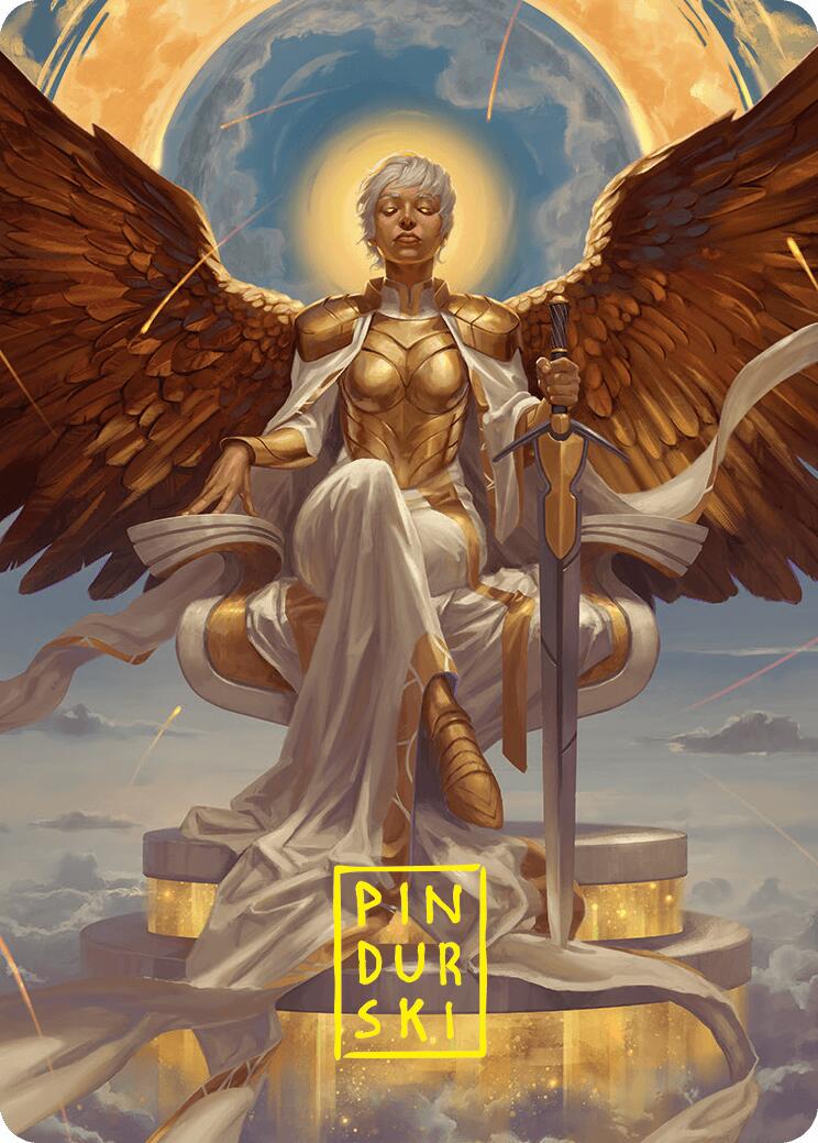 Herald of Eternal Dawn Art Card (27/54) (Gold-Stamped Signature) [Foundations Art Series] | I Want That Stuff Brandon