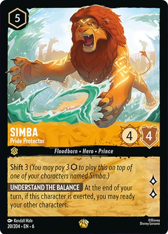 Simba - Pride Protector (20/204) [Azurite Sea] | I Want That Stuff Brandon