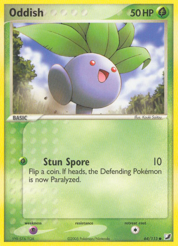 Oddish (64/115) [EX: Unseen Forces] | I Want That Stuff Brandon