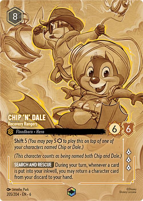 Chip 'n' Dale - Recovery Rangers (Enchanted) (205/204) [Azurite Sea] | I Want That Stuff Brandon