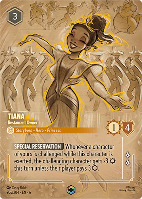 Tiana - Restaurant Owner (Enchanted) (206/204) [Azurite Sea] | I Want That Stuff Brandon