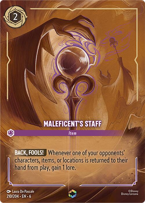 Maleficent's Staff (Enchanted) (210/204) [Azurite Sea] | I Want That Stuff Brandon