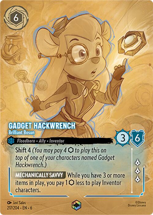 Gadget Hackwrench - Brilliant Bosun (Enchanted) (217/204) [Azurite Sea] | I Want That Stuff Brandon