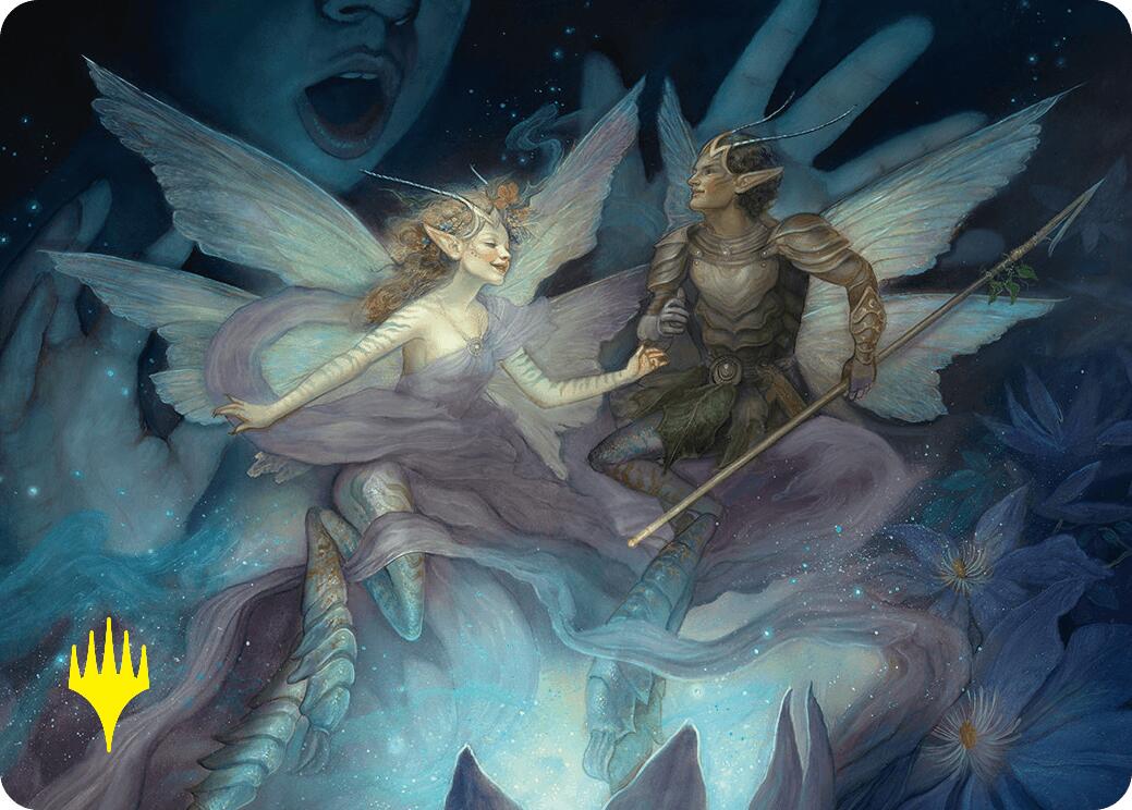 Faebloom Trick Art Card (6/54) (Gold-Stamped Signature) [Foundations Art Series] | I Want That Stuff Brandon