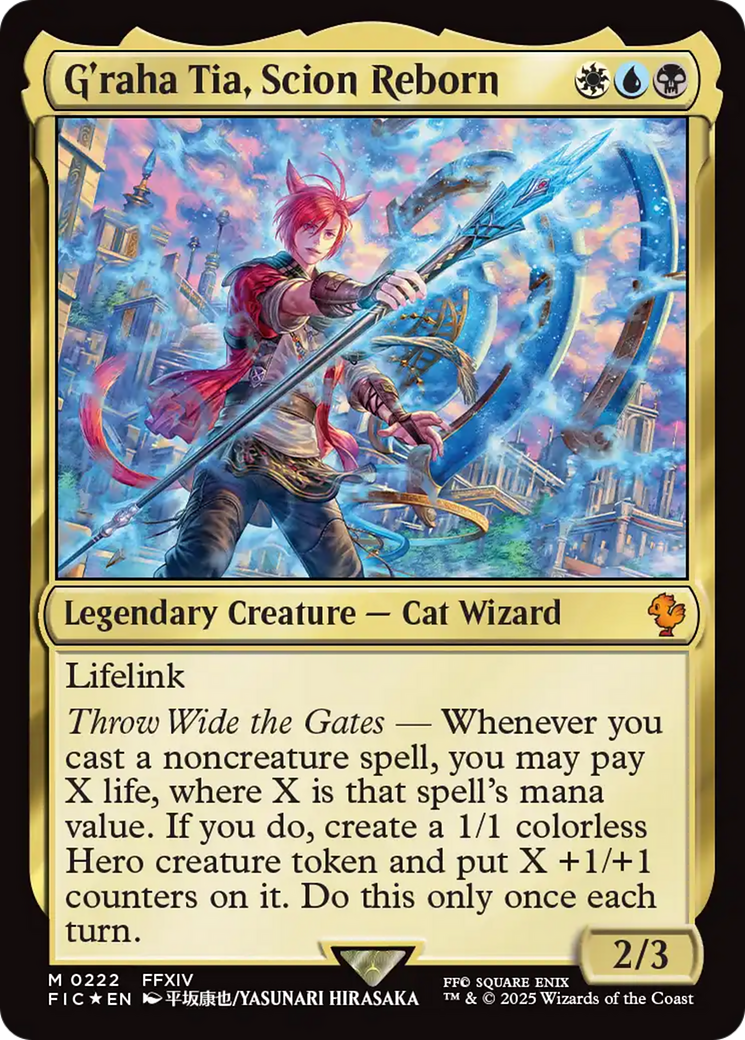 G'raha Tia, Scion Reborn (Surge Foil) [FINAL FANTASY Commander] | I Want That Stuff Brandon