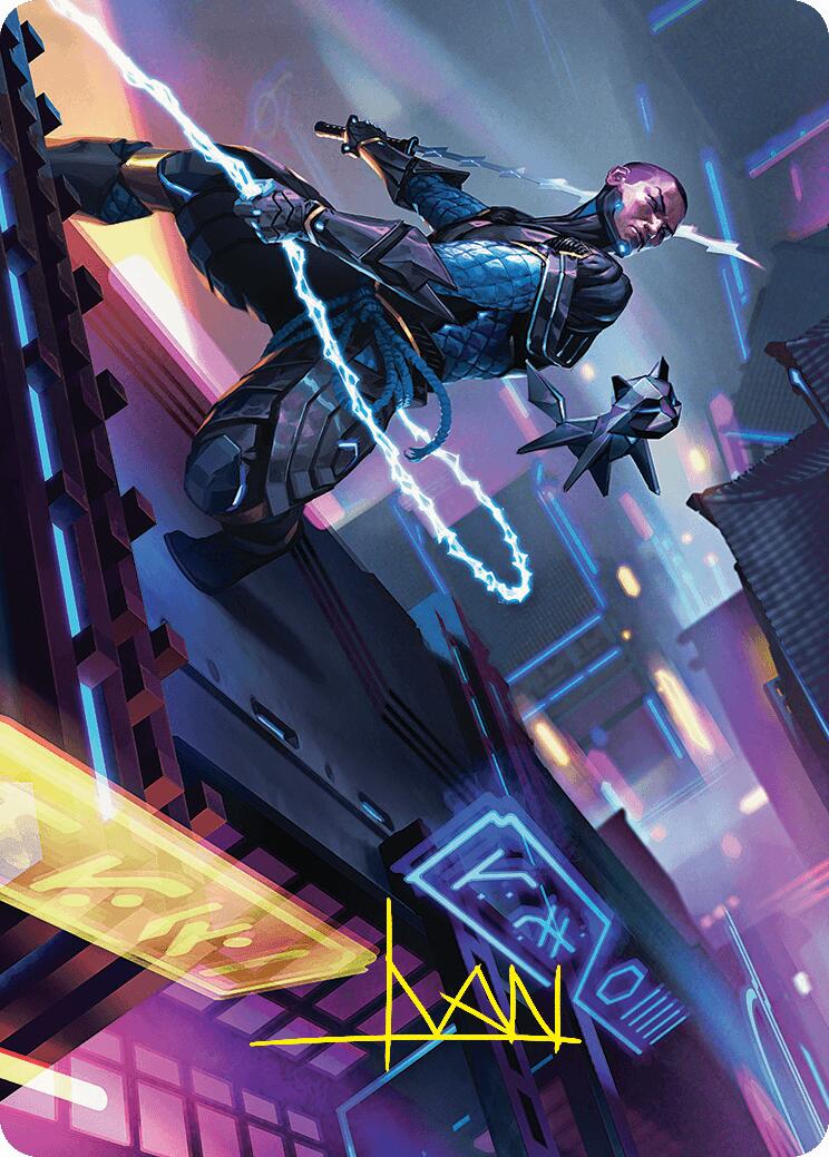 Kaito, Cunning Infiltrator Art Card (51/54) (Gold-Stamped Signature) [Foundations Art Series] | I Want That Stuff Brandon