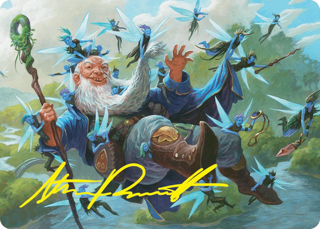 Mischievous Mystic Art Card (7/54) (Gold-Stamped Signature) [Foundations Art Series] | I Want That Stuff Brandon