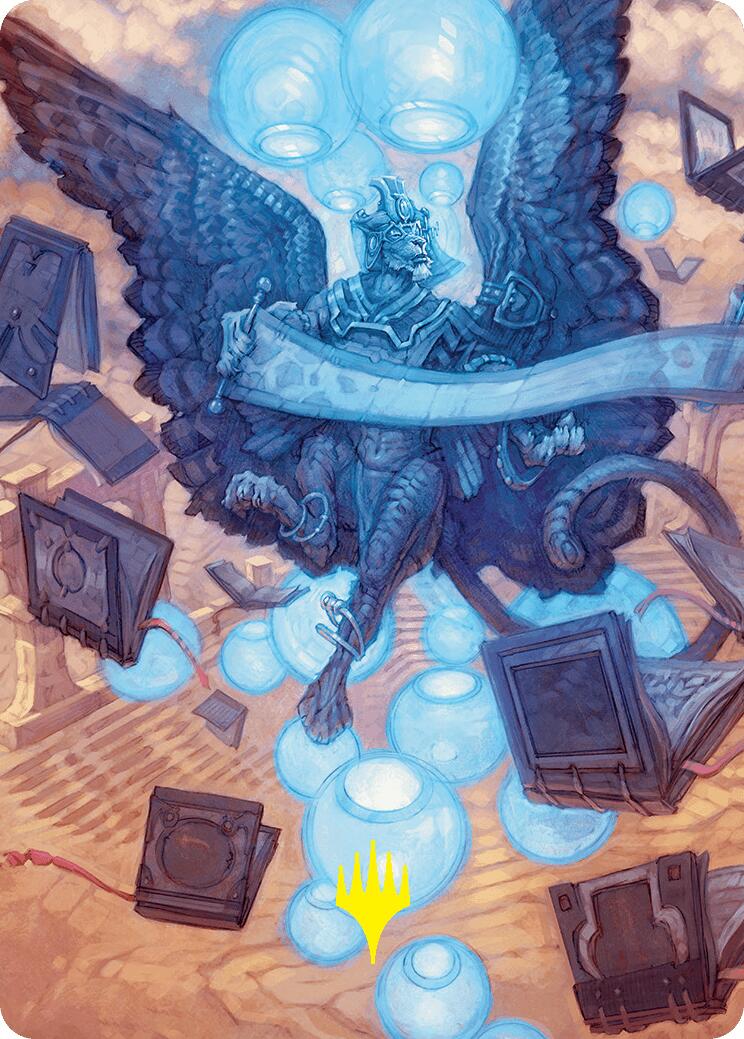 Sphinx of Forgotten Lore Art Card (33/54) (Gold-Stamped Signature) [Foundations Art Series] | I Want That Stuff Brandon