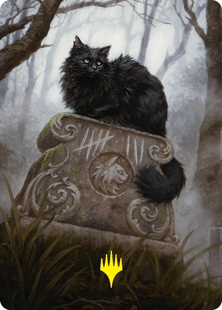 Nine-Lives Familiar 2 Art Card (36/54) (Gold-Stamped Planeswalker Symbol) [Foundations Art Series] | I Want That Stuff Brandon