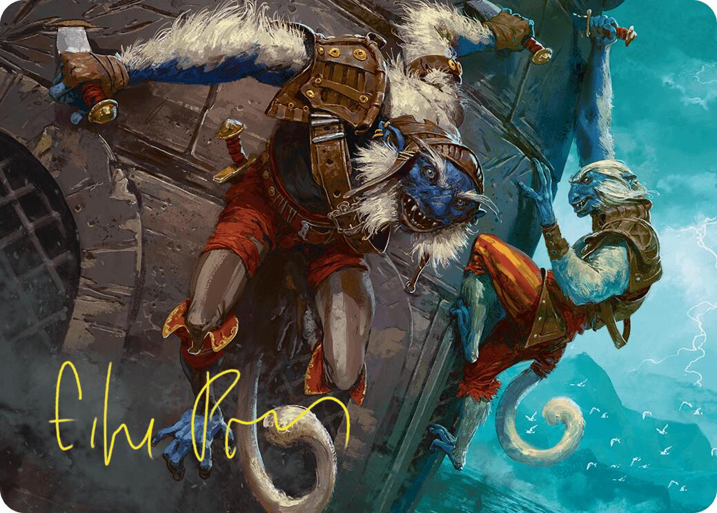 Goblin Boarders Art Card (11/54) (Gold-Stamped Signature) [Foundations Art Series] | I Want That Stuff Brandon