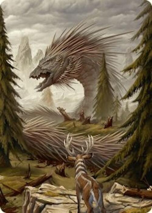 Quilled Greatwurm Art Card (44/54) [Foundations Art Series] | I Want That Stuff Brandon