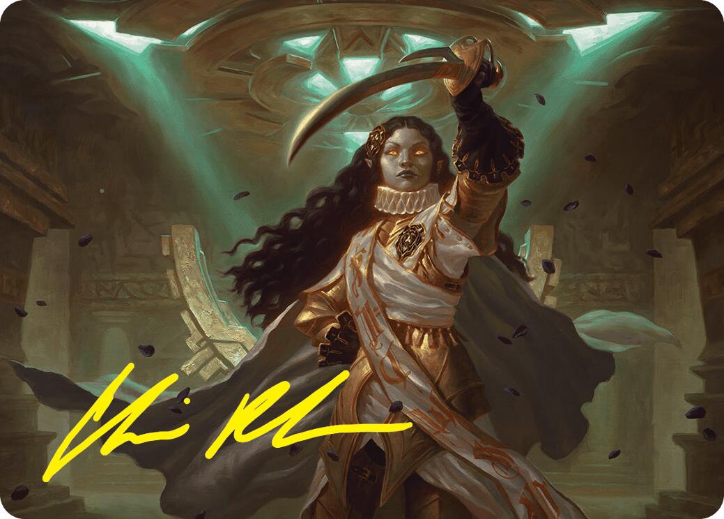 Elenda, Saint of Dusk Art Card (15/54) (Gold-Stamped Signature) [Foundations Art Series] | I Want That Stuff Brandon