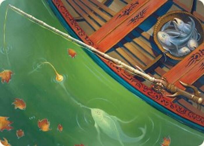 Fishing Pole Art Card (18/54) [Foundations Art Series] | I Want That Stuff Brandon