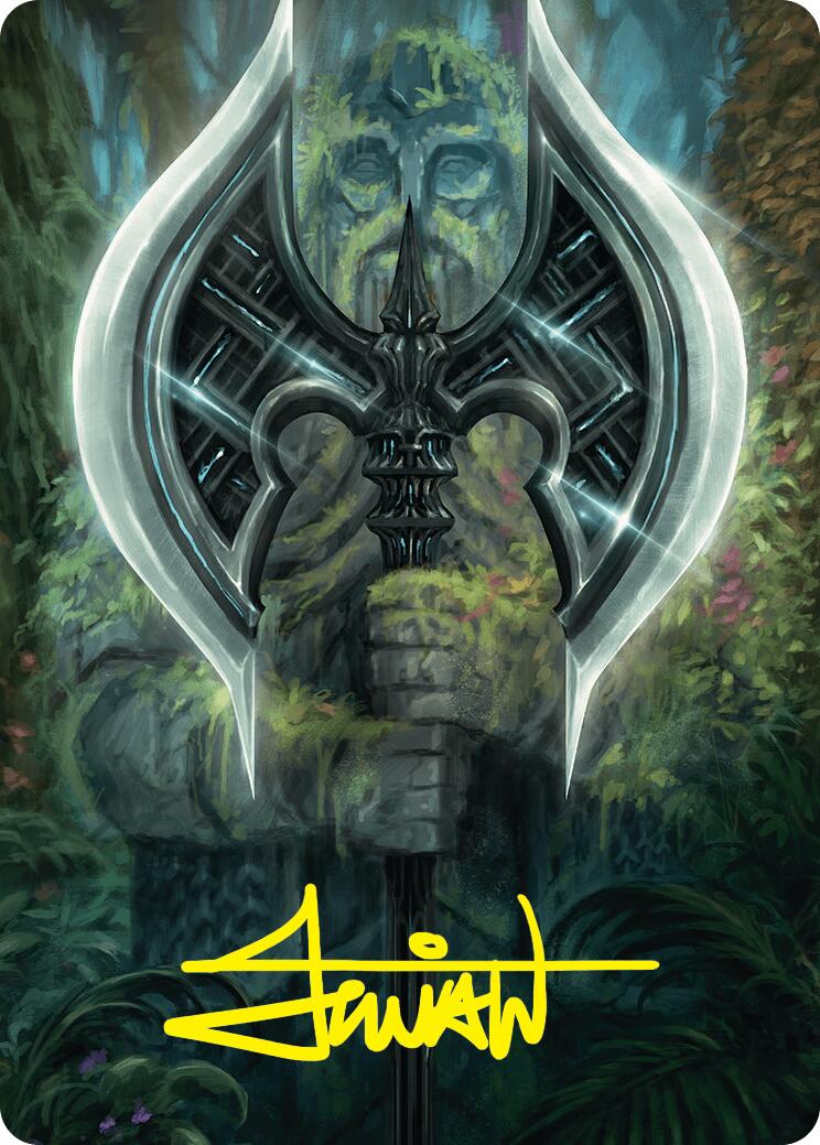 Leyline Axe Art Card (49/54) (Gold-Stamped Signature) [Foundations Art Series] | I Want That Stuff Brandon