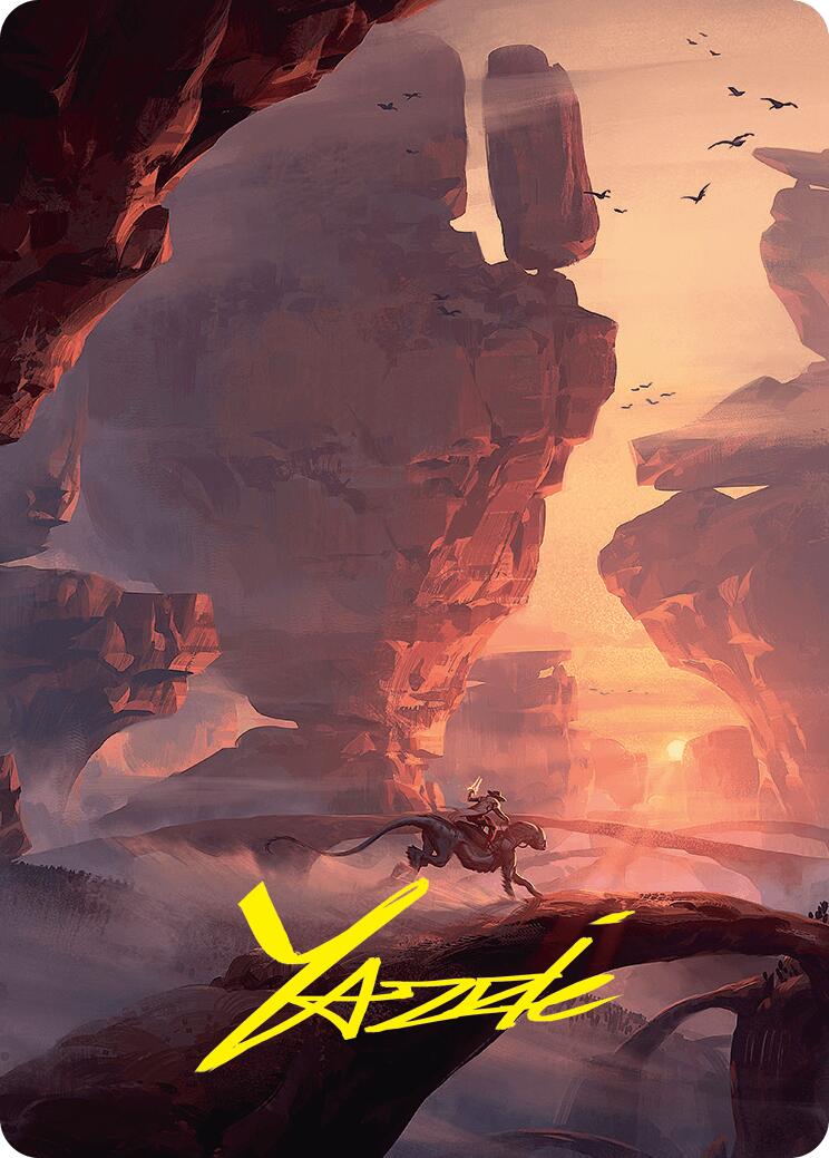 Mountain Art Card (24/54) (Gold-Stamped Signature) [Foundations Art Series] | I Want That Stuff Brandon