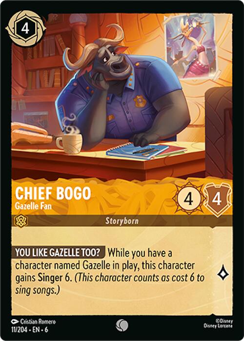 Chief Bogo - Gazelle Fan (11/204) [Azurite Sea] | I Want That Stuff Brandon