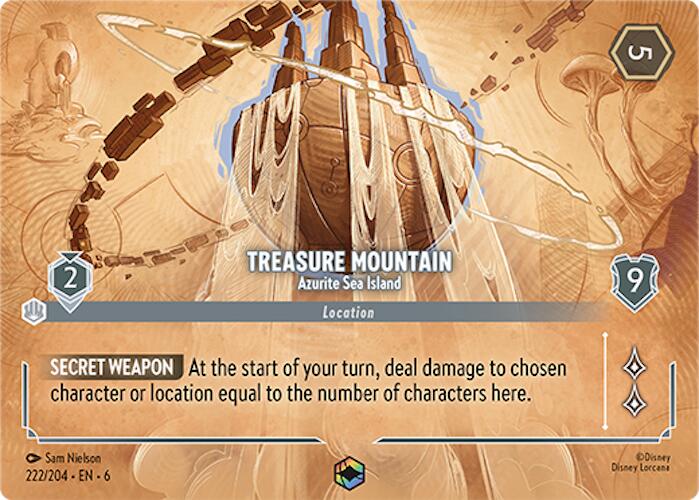 Treasure Mountain - Azurite Sea Island (Enchanted) (222/204) [Azurite Sea] | I Want That Stuff Brandon