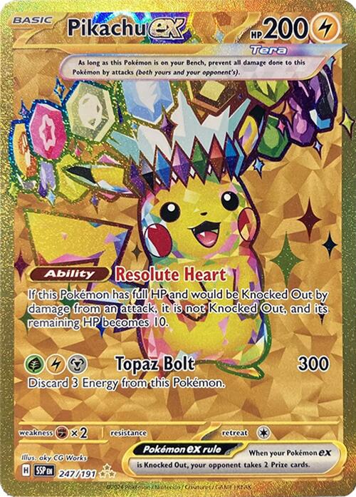 Pikachu ex (247/191) [Scarlet & Violet: Surging Sparks] | I Want That Stuff Brandon