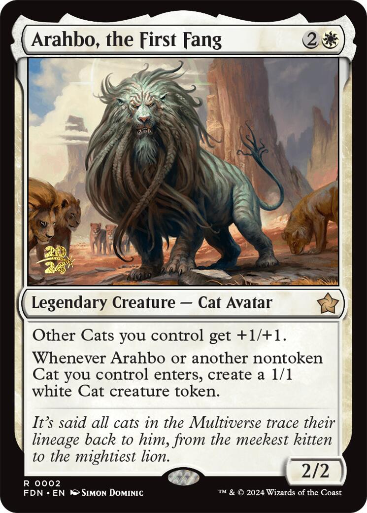 Arahbo, the First Fang [Foundations Prerelease Promos] | I Want That Stuff Brandon