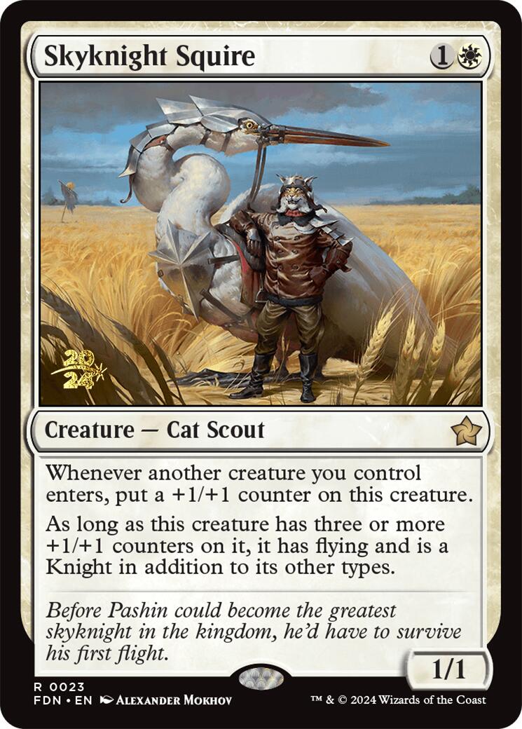 Skyknight Squire [Foundations Prerelease Promos] | I Want That Stuff Brandon